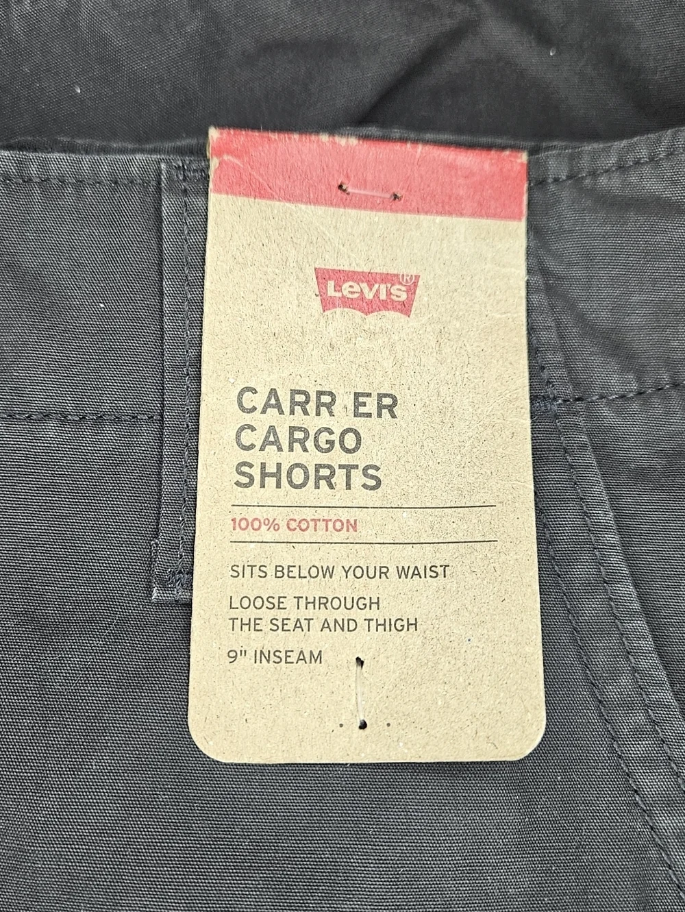 Levi's Men's Carrier Cargo Shorts - Black - Size 30 - 9